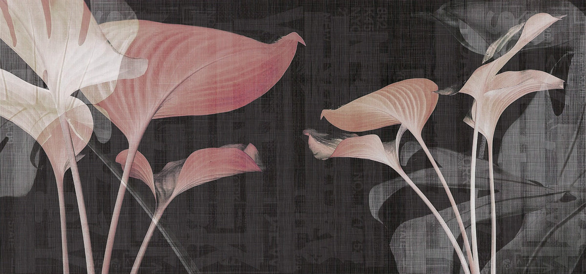 Pink Flower Art Wallpaper Murals