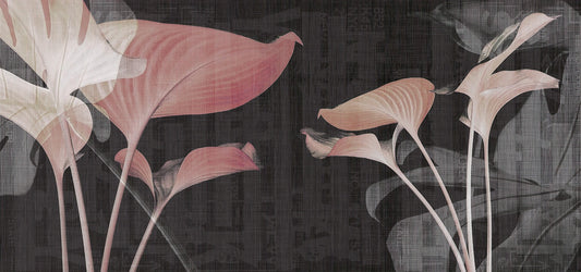 Pink Flower Art Wallpaper Murals