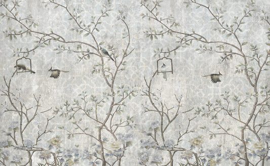 Vintage Florence Tree Art Wallpaper