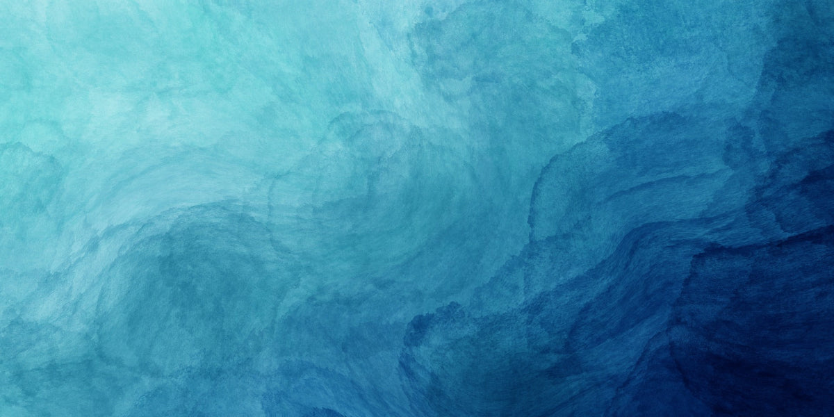 Blue Watercolor Abstract Design Wallpaper in your room — zoomed