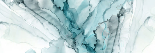 Watercolor Abstract Blue Color Ink Marble Wallpaper Murals
