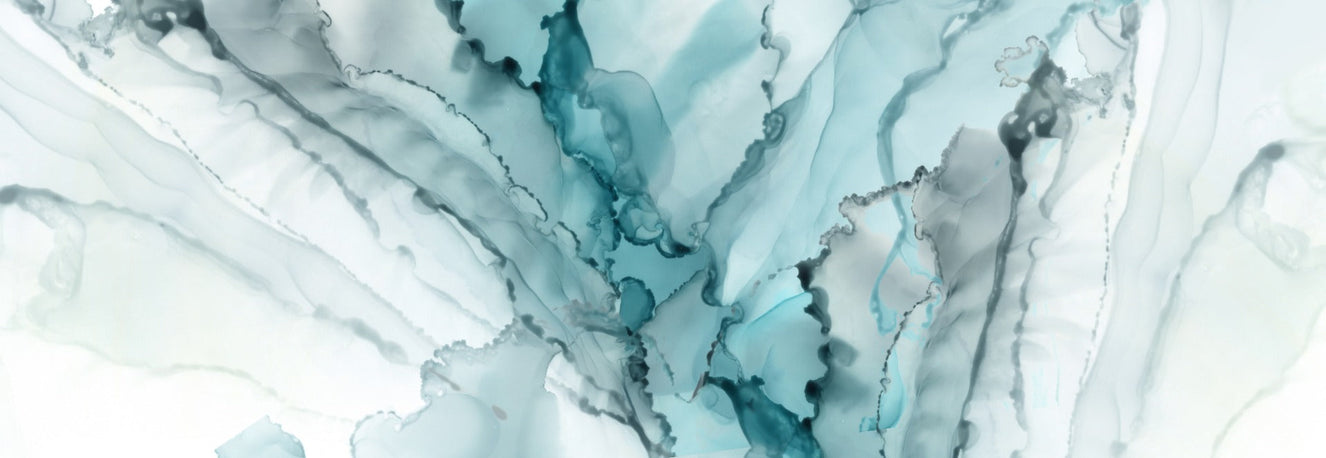 Watercolor Abstract Blue Color Ink Marble Wallpaper Murals
