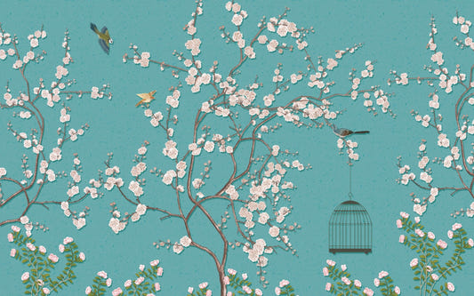 Merry Plum Blossoms Wallpaper Murals