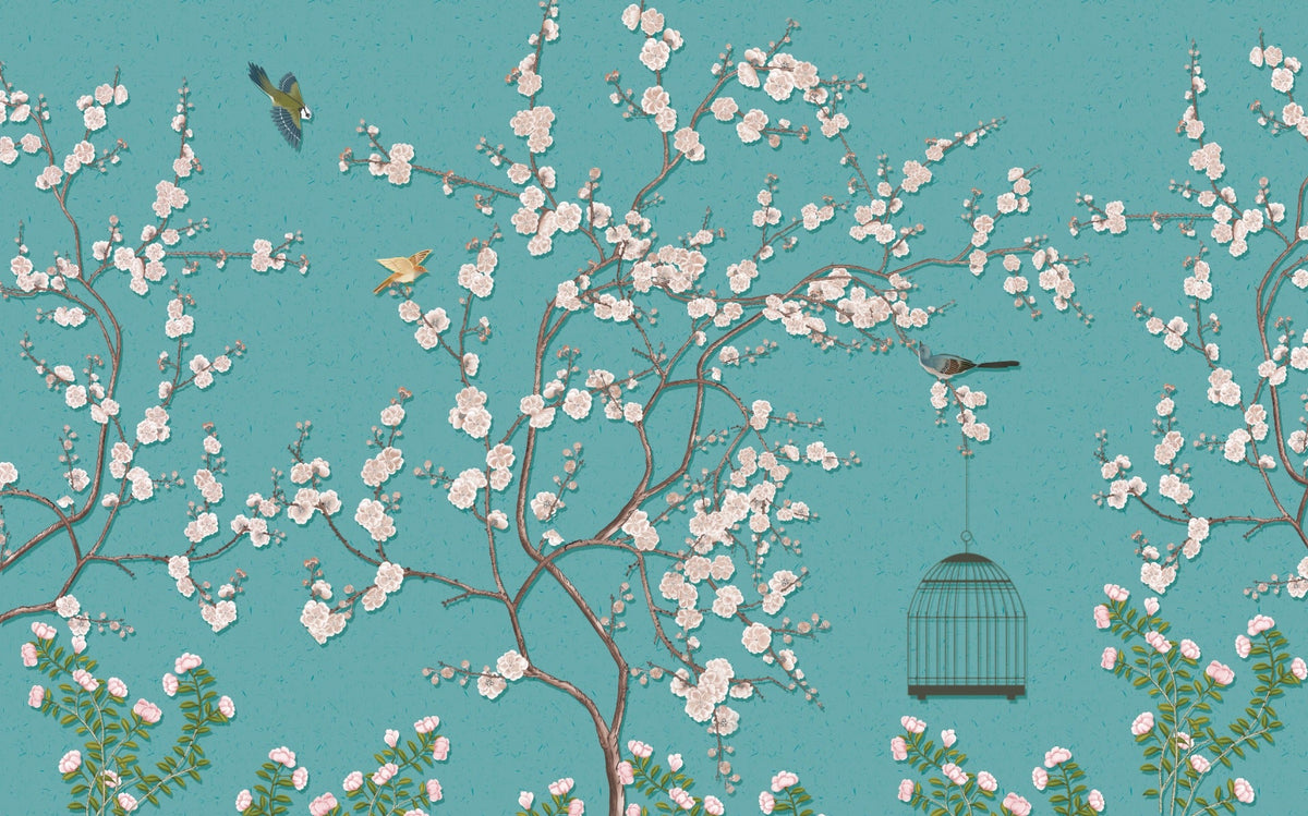 Merry Plum Blossoms Wallpaper Murals