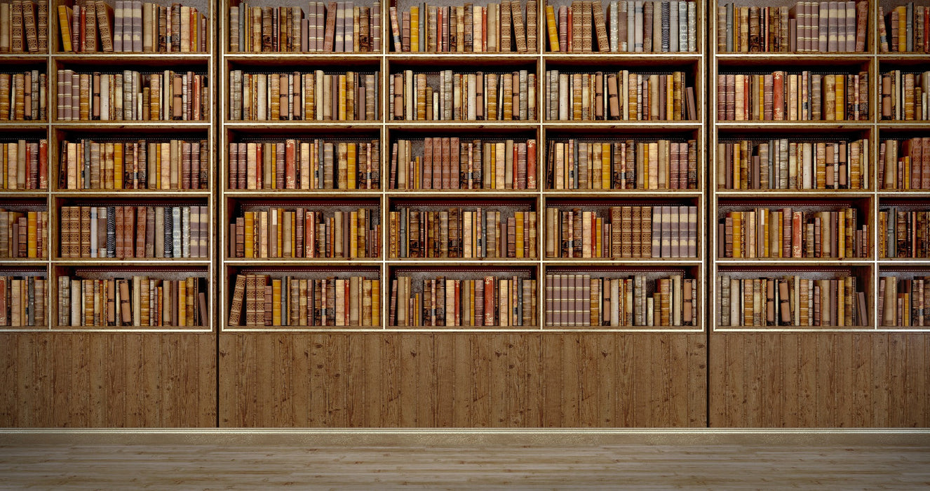 Library Bookcase wallpaper mural