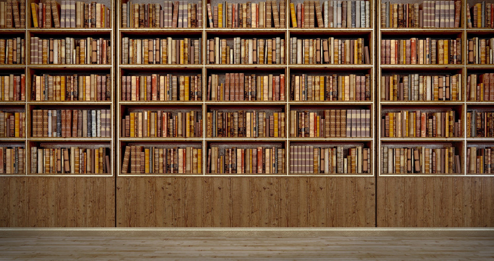 Library Bookcase wallpaper mural