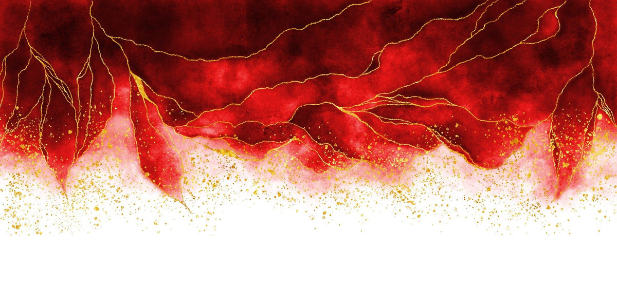 Watercolor Red Leaves Wallpaper Murals