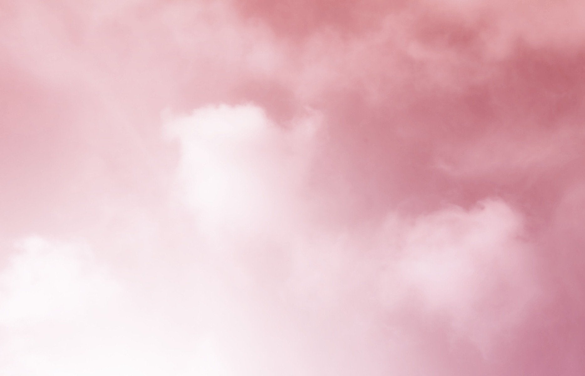 Cloudy Sky Pink Color Wallpaper