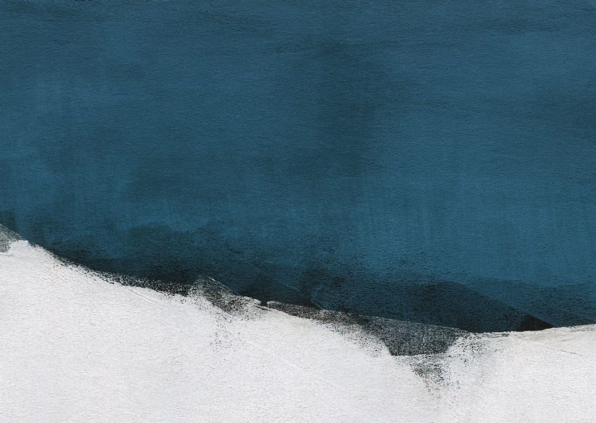 Blue Color Brushstrokes Art Wallpaper Wall Murals in your room — zoomed