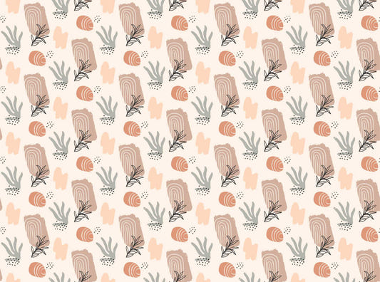 Trendy Earthy Watercolor Wallpaper
