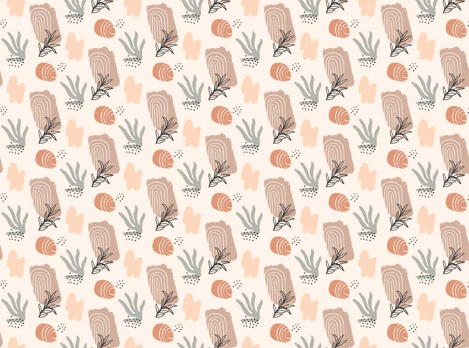 Trendy Earthy Watercolor Wallpaper
