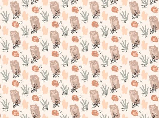 Trendy Earthy Watercolor Wallpaper