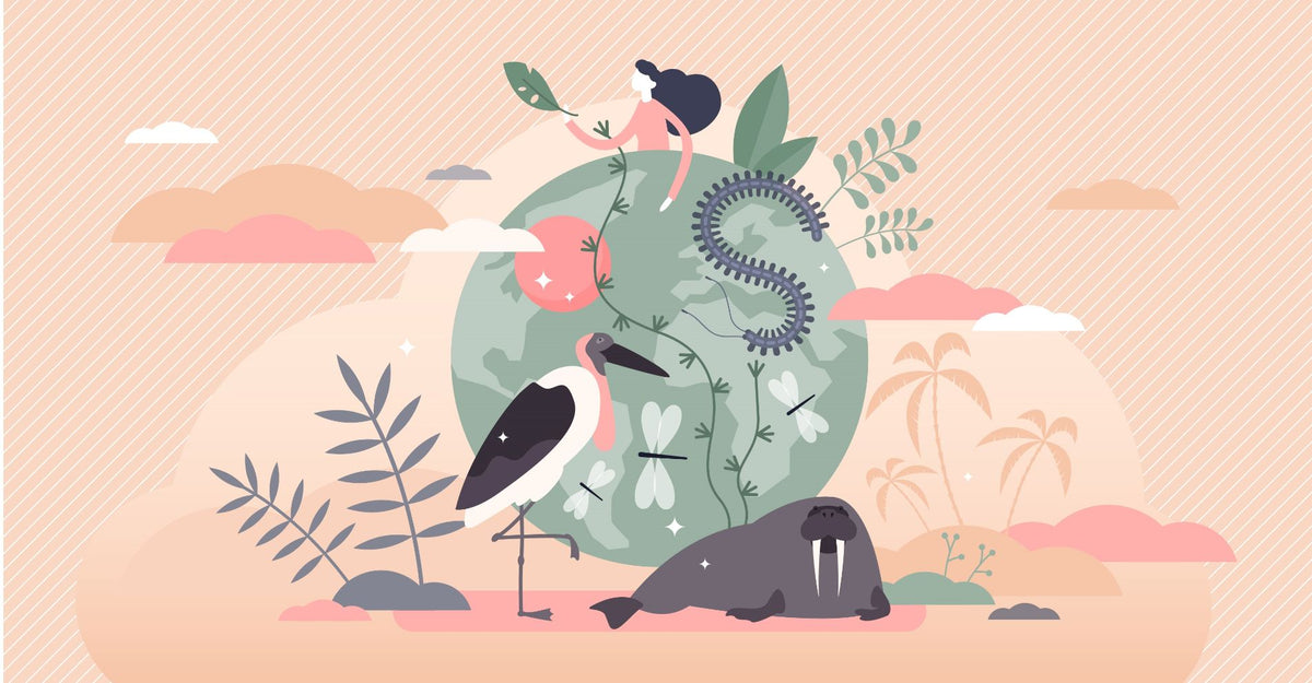 Wildlife Over Earth Wallpaper Mural