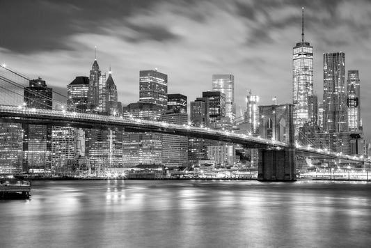 Grey Color Brooklyn Bridge Wallpaper