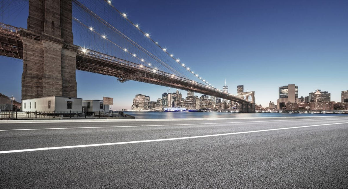 Manhattan Cityscape Wallpaper Mural in your room — zoomed