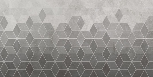 Hexagon Cement Wall Tiles Wallpaper Mural