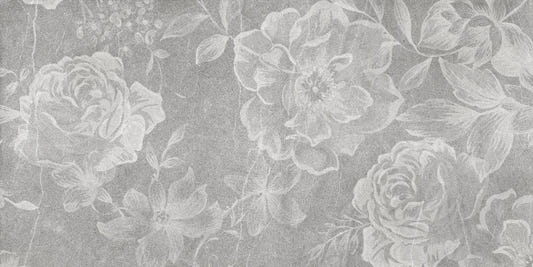 Flowers White Wall Background Tiles Wallpaper