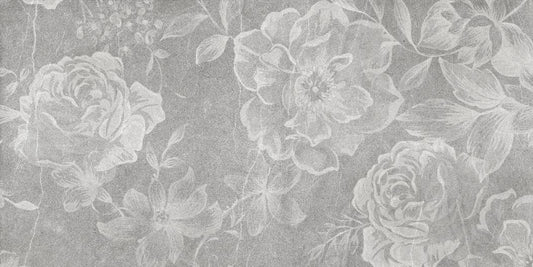 Flowers White Wall Background Tiles Wallpaper