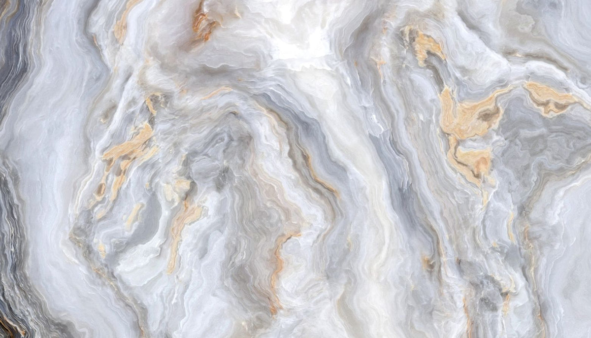 Grey Curly Marble Wallpaper Murals