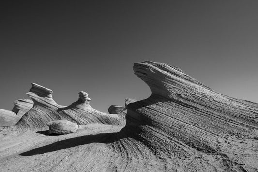 Fossil Dunes Abu Dhabi Desert Rock Wallpaper
