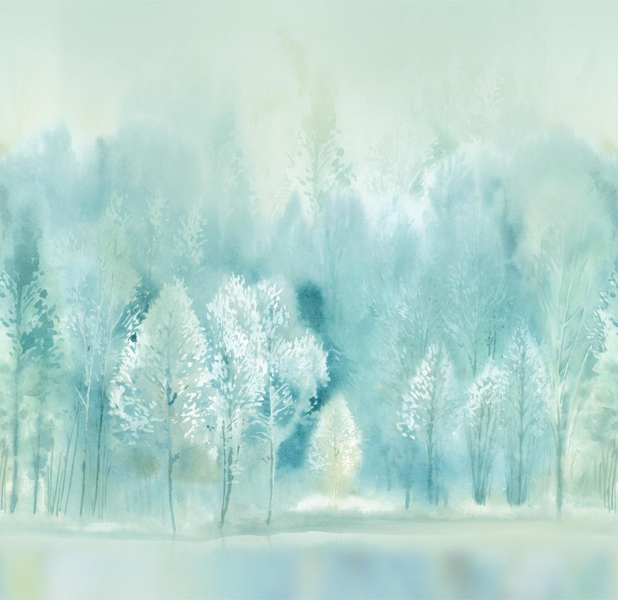 Watercolor Tree Wallpaper Murals