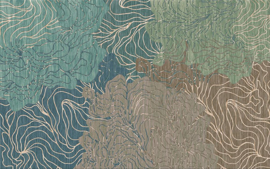 Abstract Wavy Pattern Large Design Wallpaper