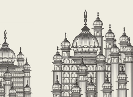 Mughal Building Architectural Wallpaper