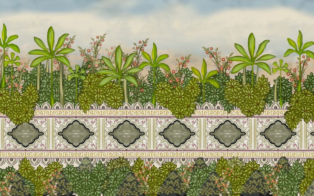 Palm Tropical Tree Royal Garden Green Wallpaper Murals
