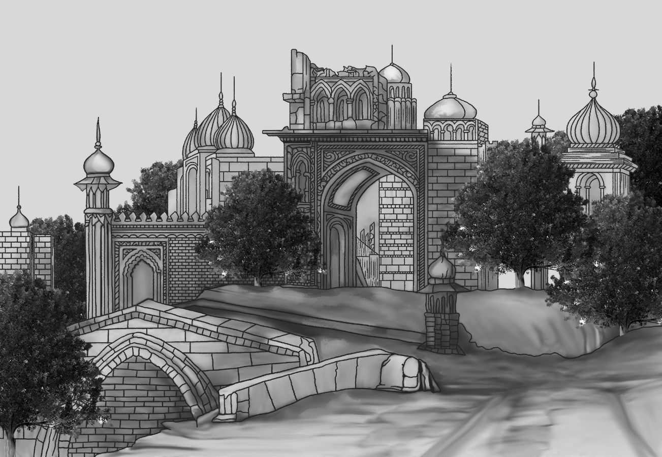 Mughal Mansion Wallpaper Murals