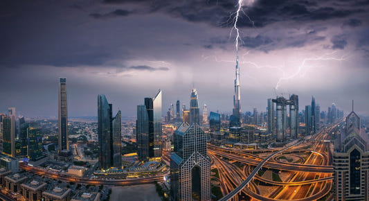 Dubai Skyline City Wallpaper Murals