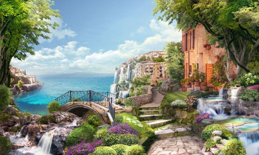 Ancient Houses of Italy Wallpaper Mural