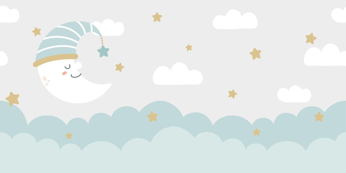 Clouds and Moon Wallpaper Murals