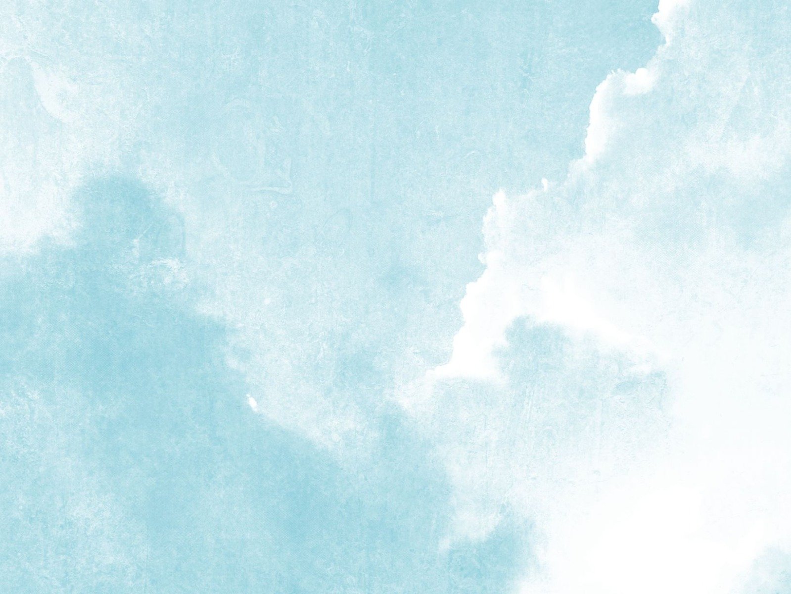 Blue Sky Clouds Watercolour Pale Vintage Wallpaper