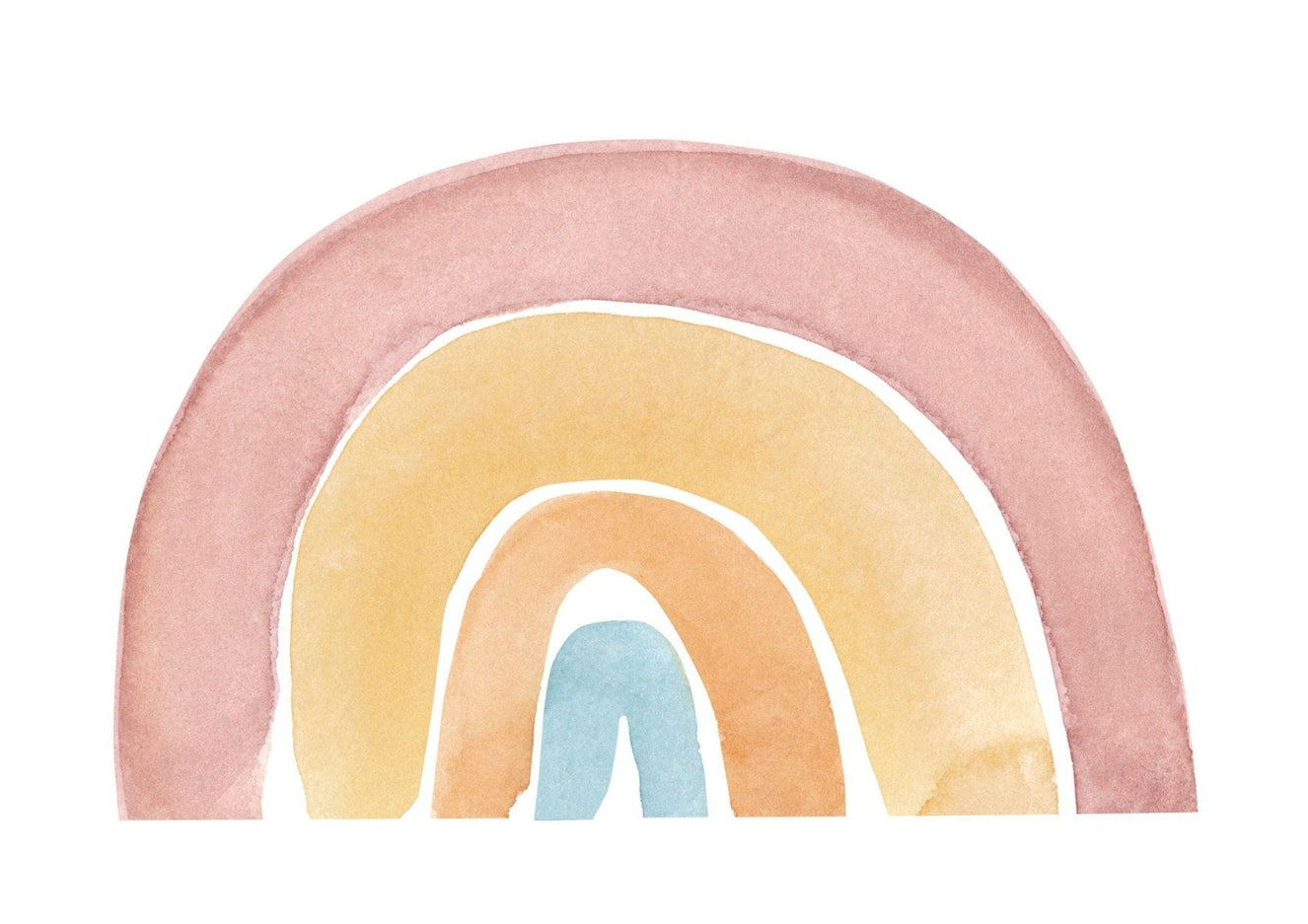 Watercolor Hand Drawn Abstract Rainbow Wallpaper