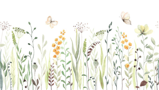 Watercolor Flower Wallpaper Murals