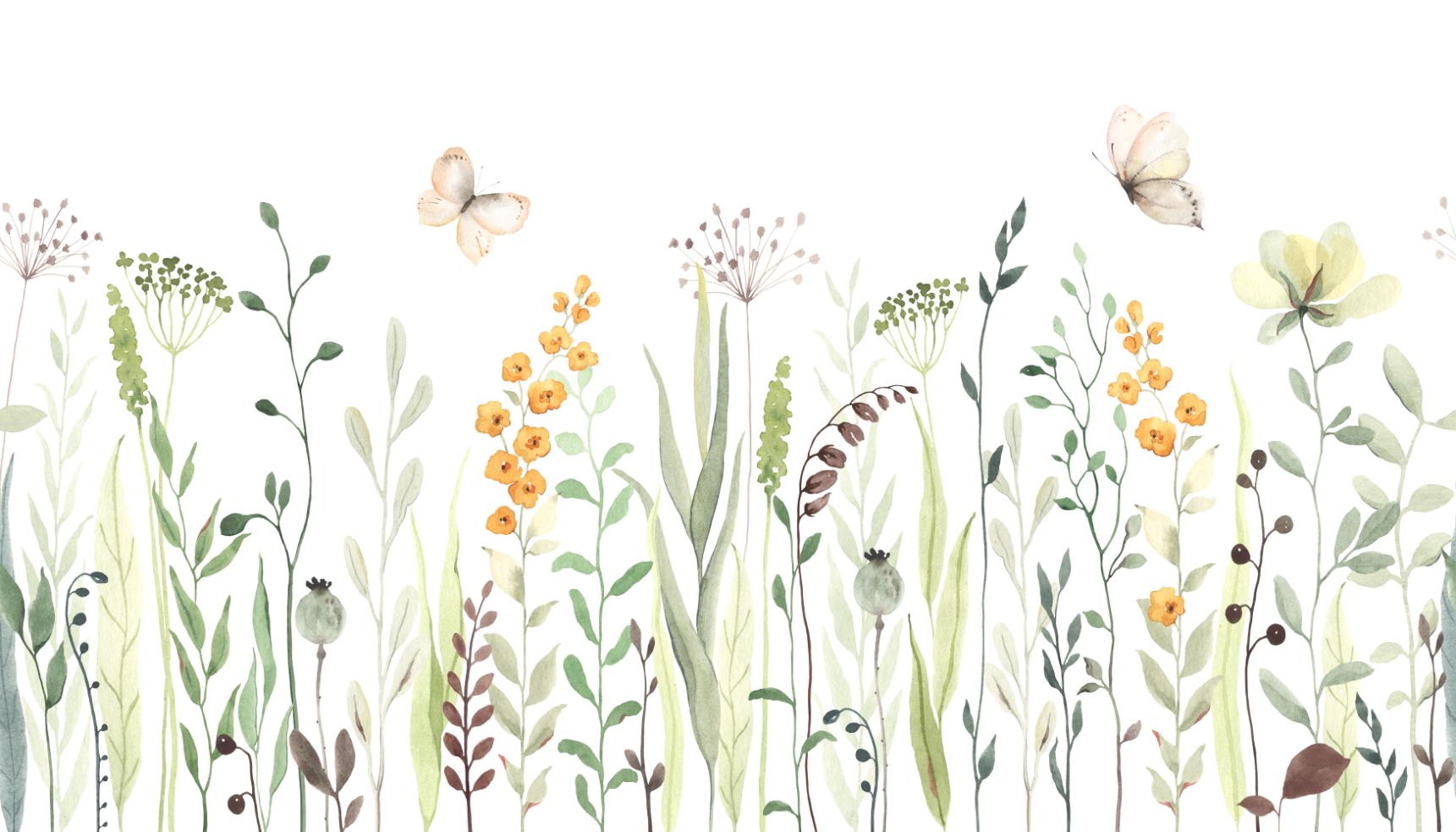 Watercolor Flower Wallpaper Murals