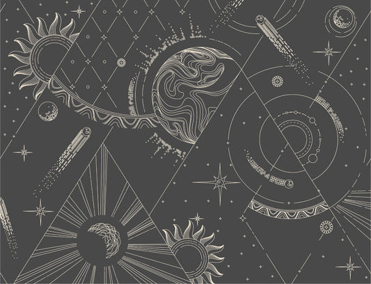 Abstract  Geometric Gray Wallpaper Murals