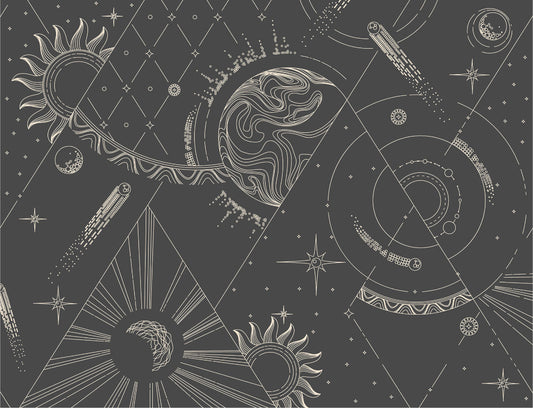 Abstract  Geometric Gray Wallpaper Murals