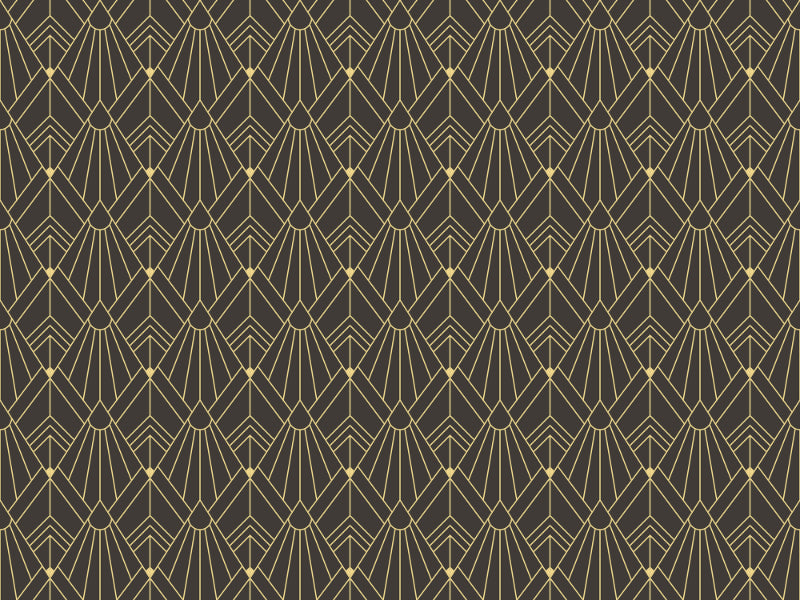 Abstract Art Deco Tiles Pattern Wallpaper