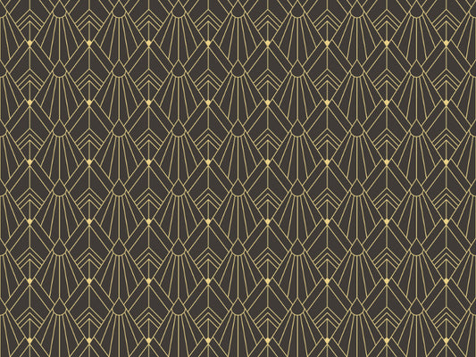 Abstract Art Deco Tiles Pattern Wallpaper