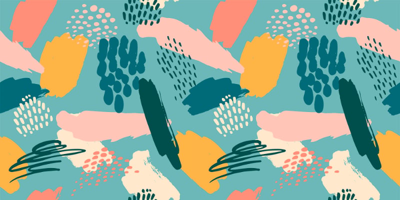 Colorful Abstract Painting Wallpaper Murals