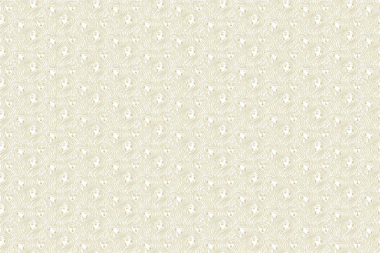 Nude Line Small Face Wallpaper mural