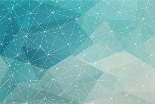 Abstract Blue Triangl Shape Color Wall Murals