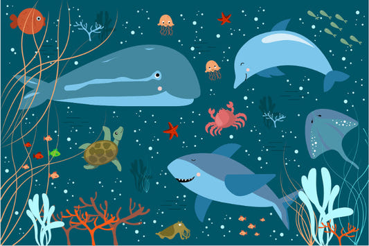Underwater Fantasy Fest Kids Room Wallpaper