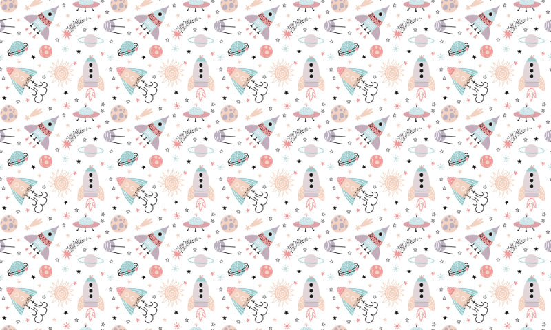 Cosmos Wallpaper for Kids Room in your room — zoomed