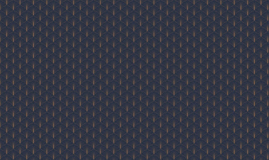 Enchanting Azure Art Deco Wallpaper