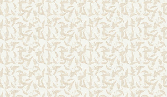 Line Art Ink Drawing Leaves Wallpaper