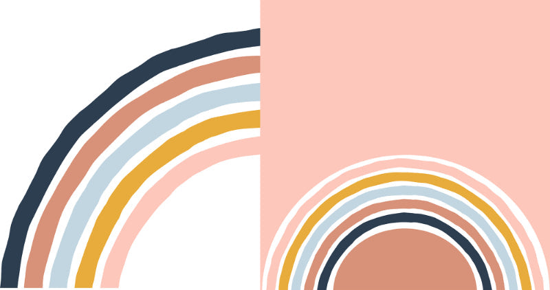 Colorful Stripy Rainbow Wallpaper Murals