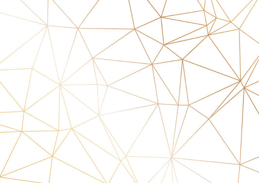 Gold Polygonal Strip Geometric Wallpaper Murals