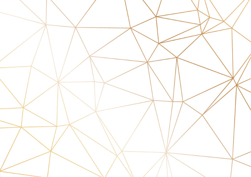 Gold Polygonal Strip Geometric Wallpaper Murals